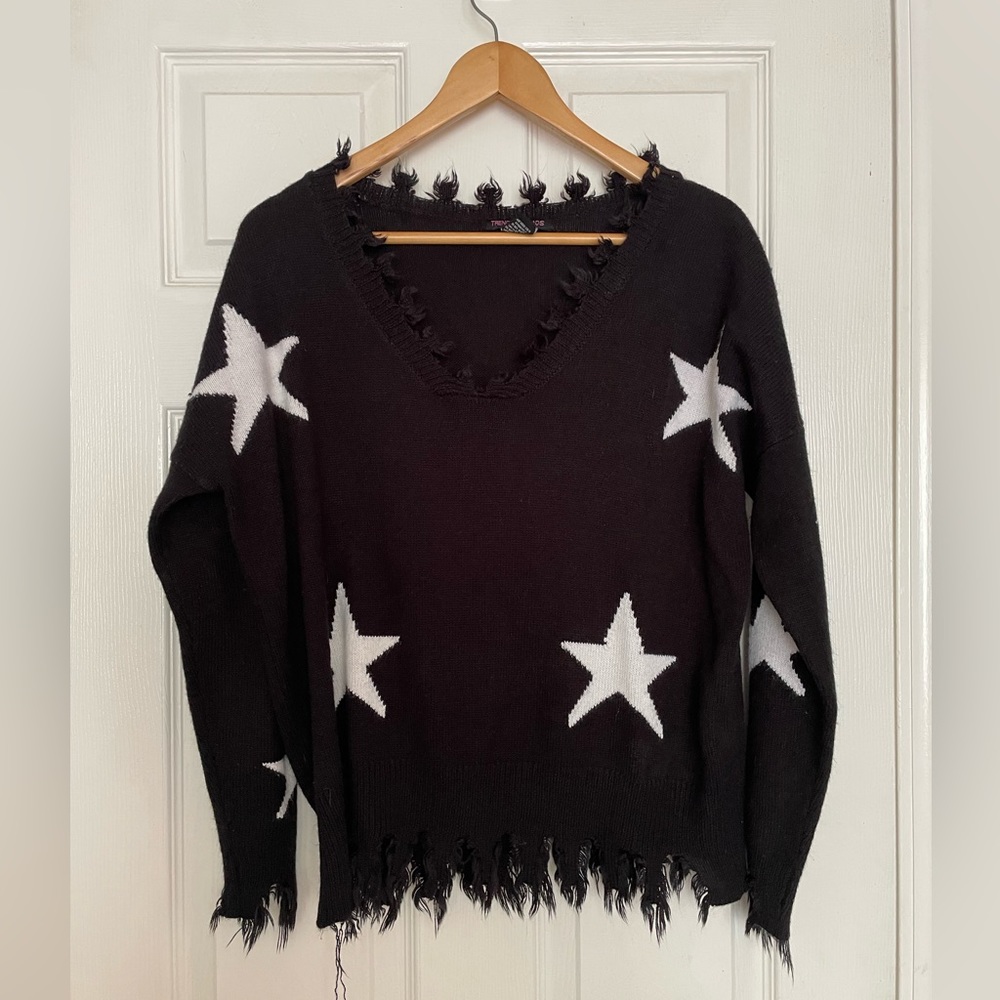 Star print sweater